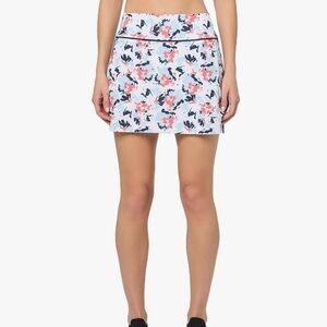 Puma Women's Mini Skirt - Pink and Blue Floral